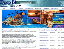 Tablet Screenshot of deepblueadventures.com